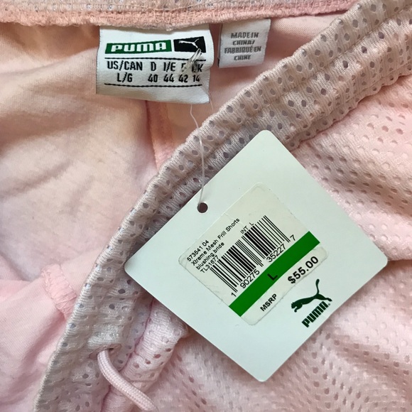 NWT | Pink Puma Mesh Frill Shorts - Picture 4 of 4